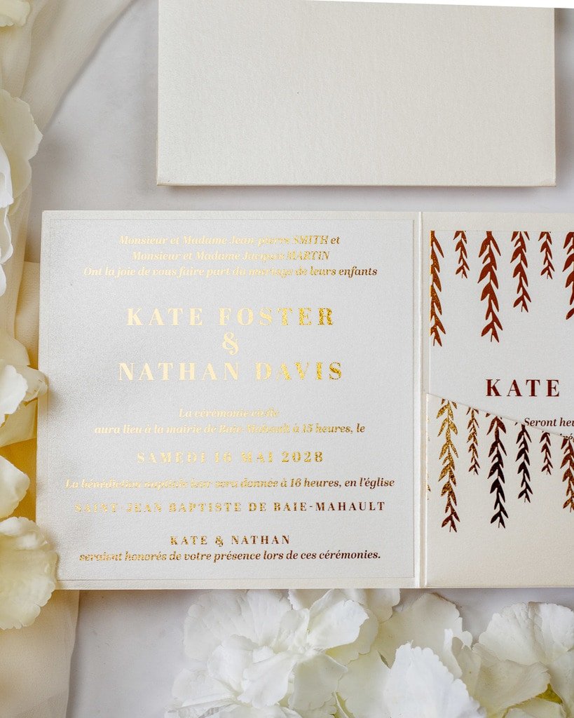 Carly - Échantillon - Faire - part - Luxe Carterie Studio