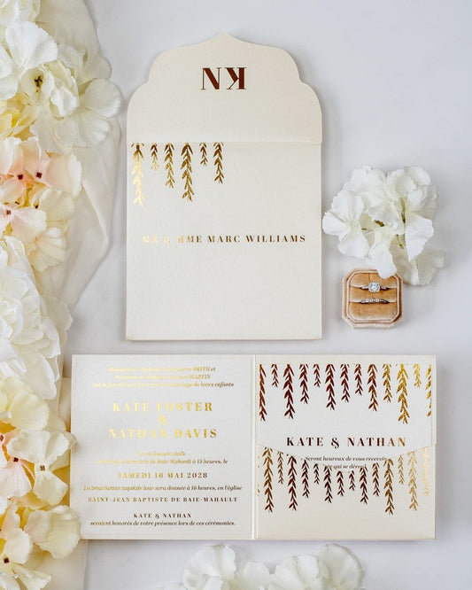 Carly - Échantillon - Faire - part - Luxe Carterie Studio