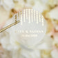 "Carly - Sticker" - Faire-part de mariage chic, élégant et romantique avec dorure or - Wedding stationery - Création Luxe Carterie Studio
