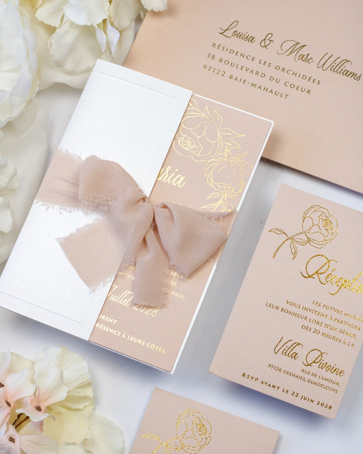 Carmen - Échantillon - Faire - part - Luxe Carterie Studio