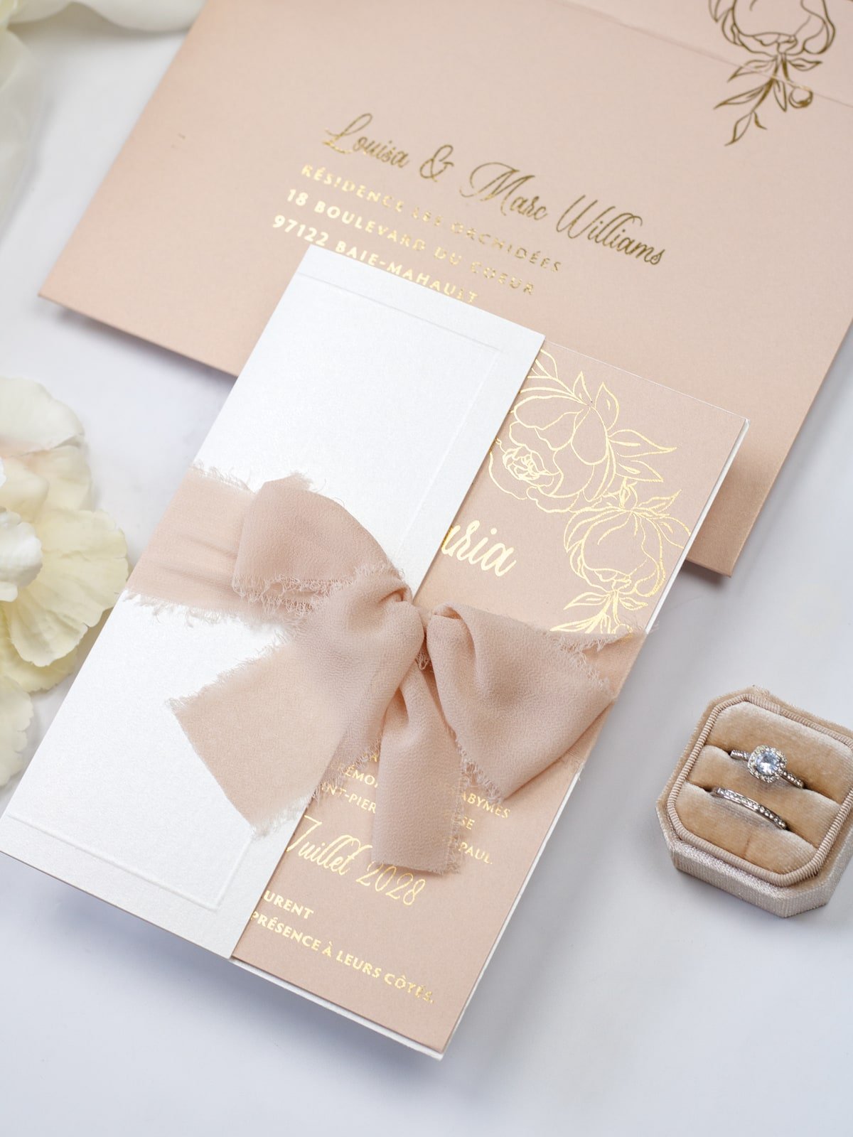 Carmen - Échantillon - Faire - part - Luxe Carterie Studio