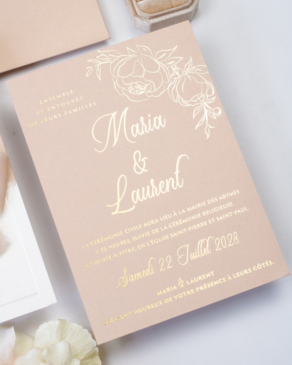 Carmen - Échantillon - Faire - part - Luxe Carterie Studio