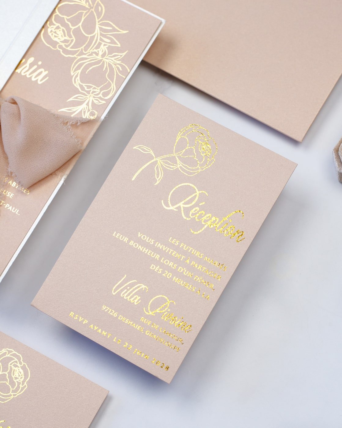 Carmen - Échantillon - Faire - part - Luxe Carterie Studio