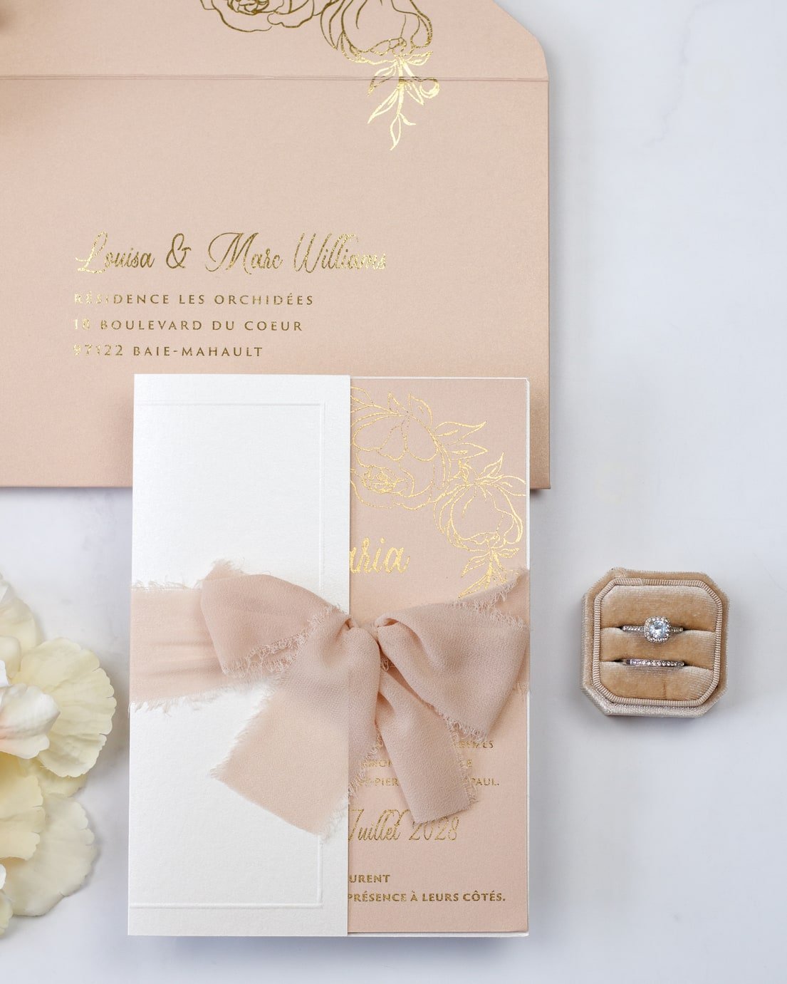 Carmen - Échantillon - Faire - part - Luxe Carterie Studio
