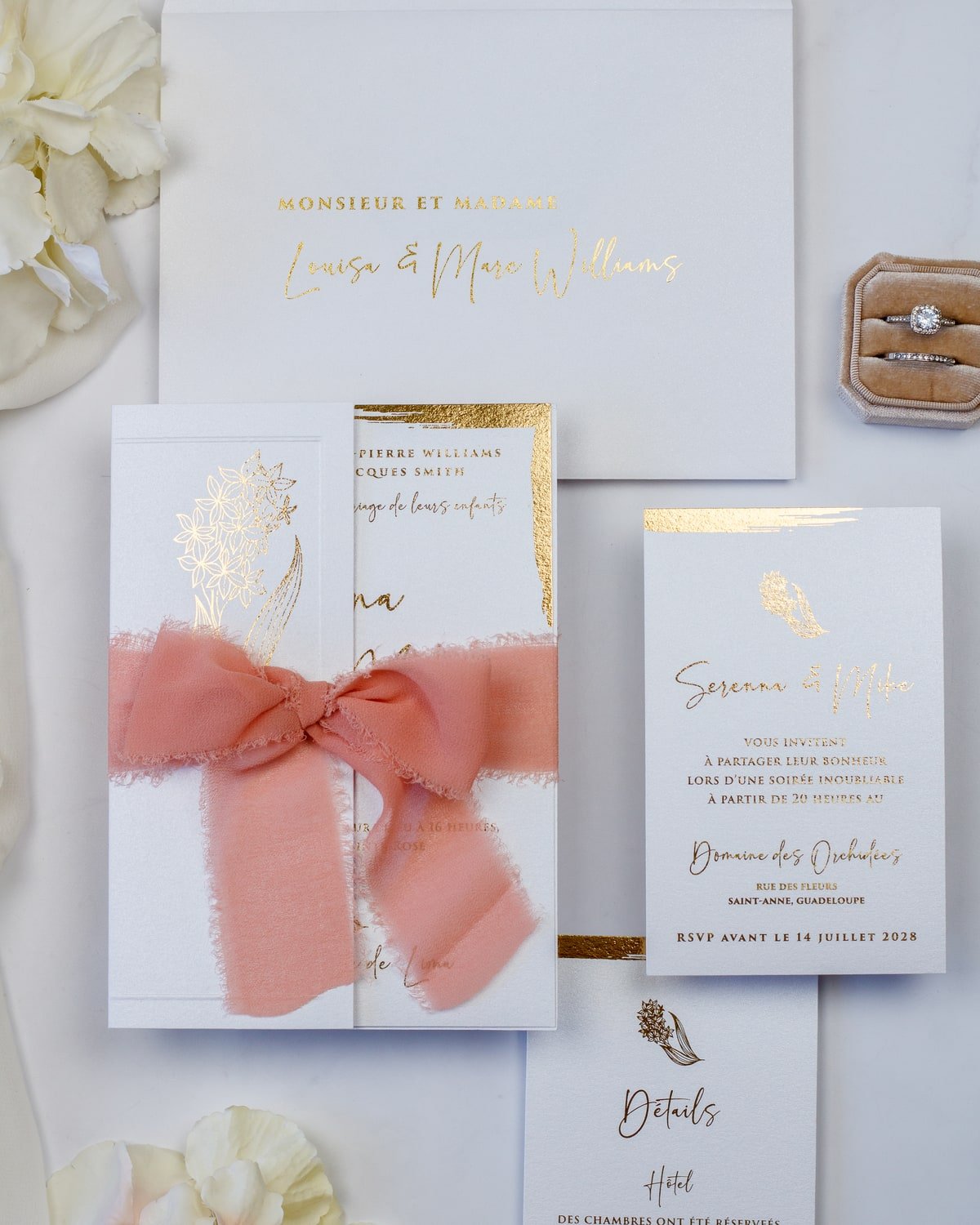 Carry - Échantillon - Faire - part - Luxe Carterie Studio