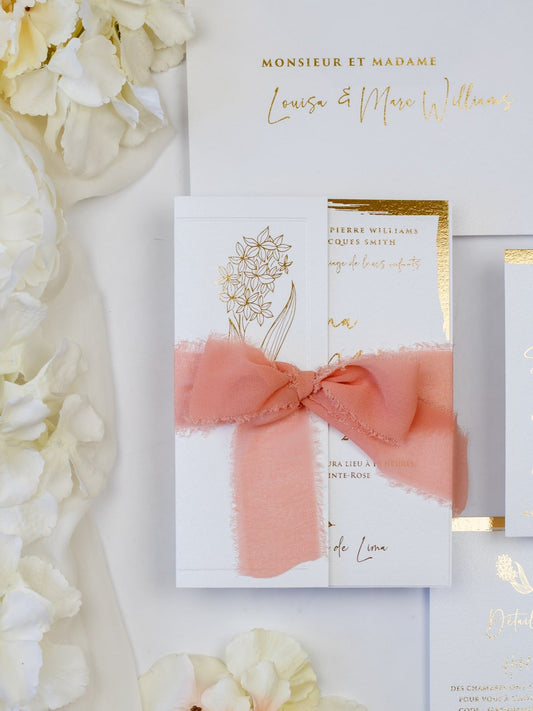 Carry - Échantillon - Faire - part - Luxe Carterie Studio