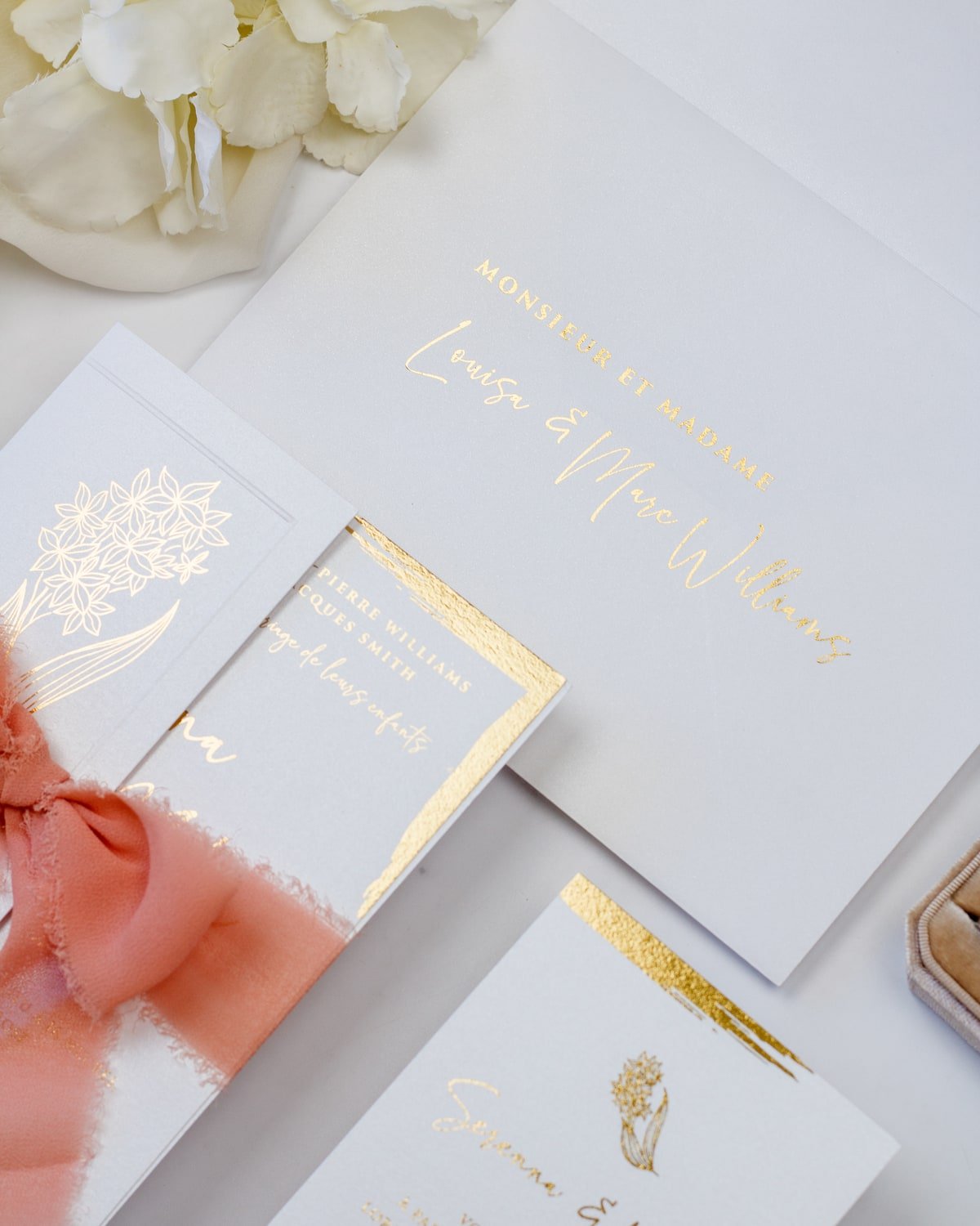 Carry - Échantillon - Faire - part - Luxe Carterie Studio