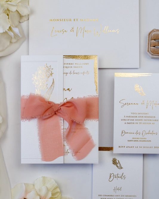 Carry - Échantillon - Faire - part - Luxe Carterie Studio
