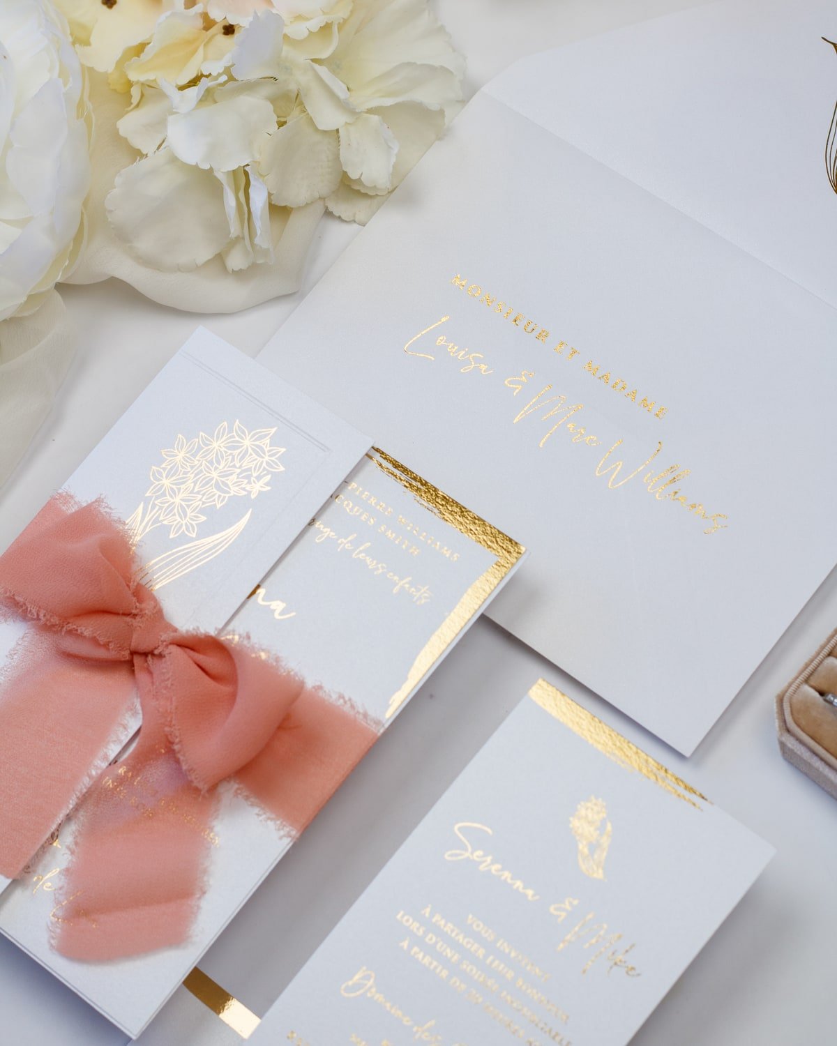 Carry - Échantillon - Faire - part - Luxe Carterie Studio