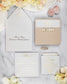"Chanel" - Faire-part de mariage chic, élégant et romantique avec dorure or - Wedding stationery - Création Luxe Carterie Studio