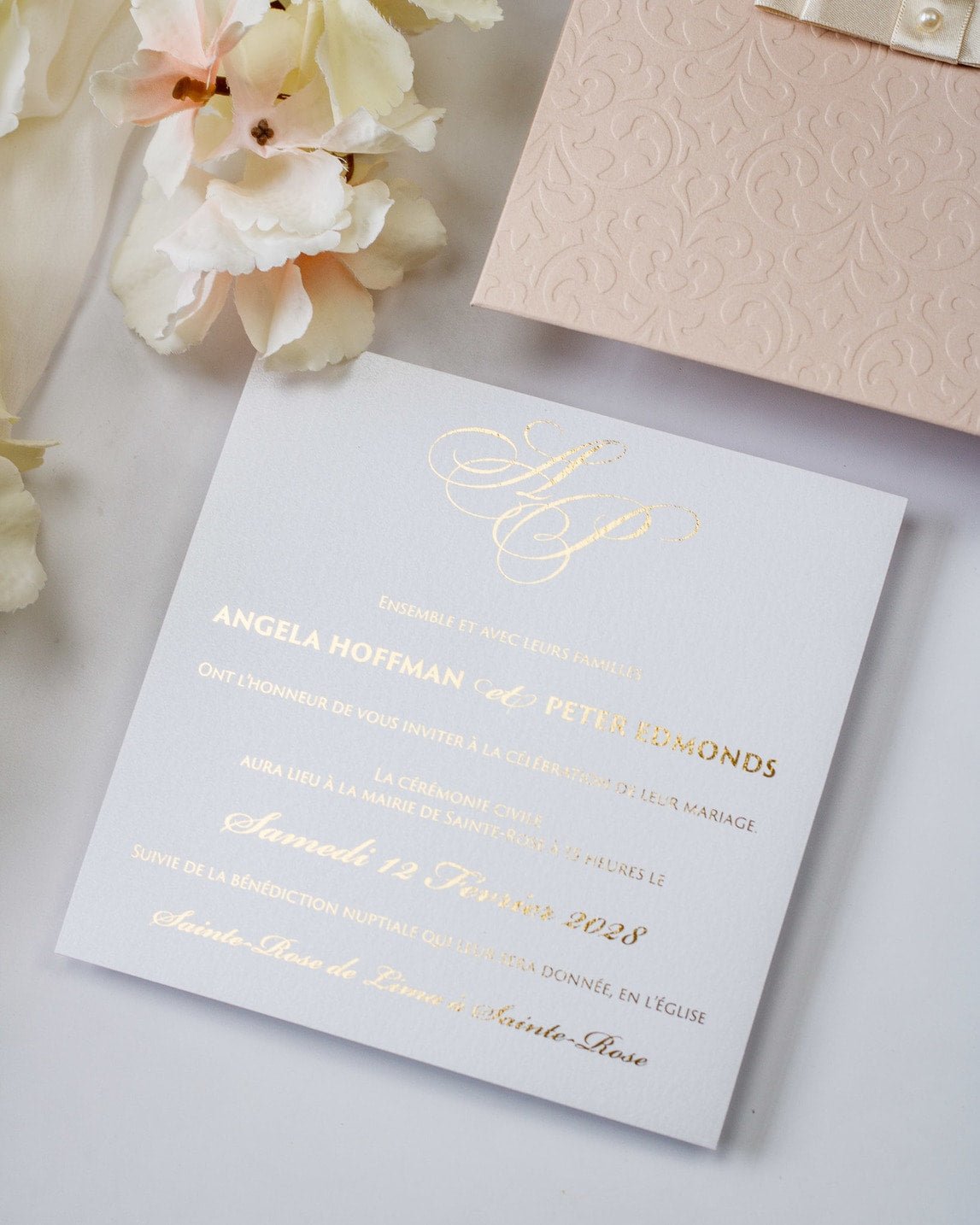 Chanel - Échantillon - Faire - part - Luxe Carterie Studio