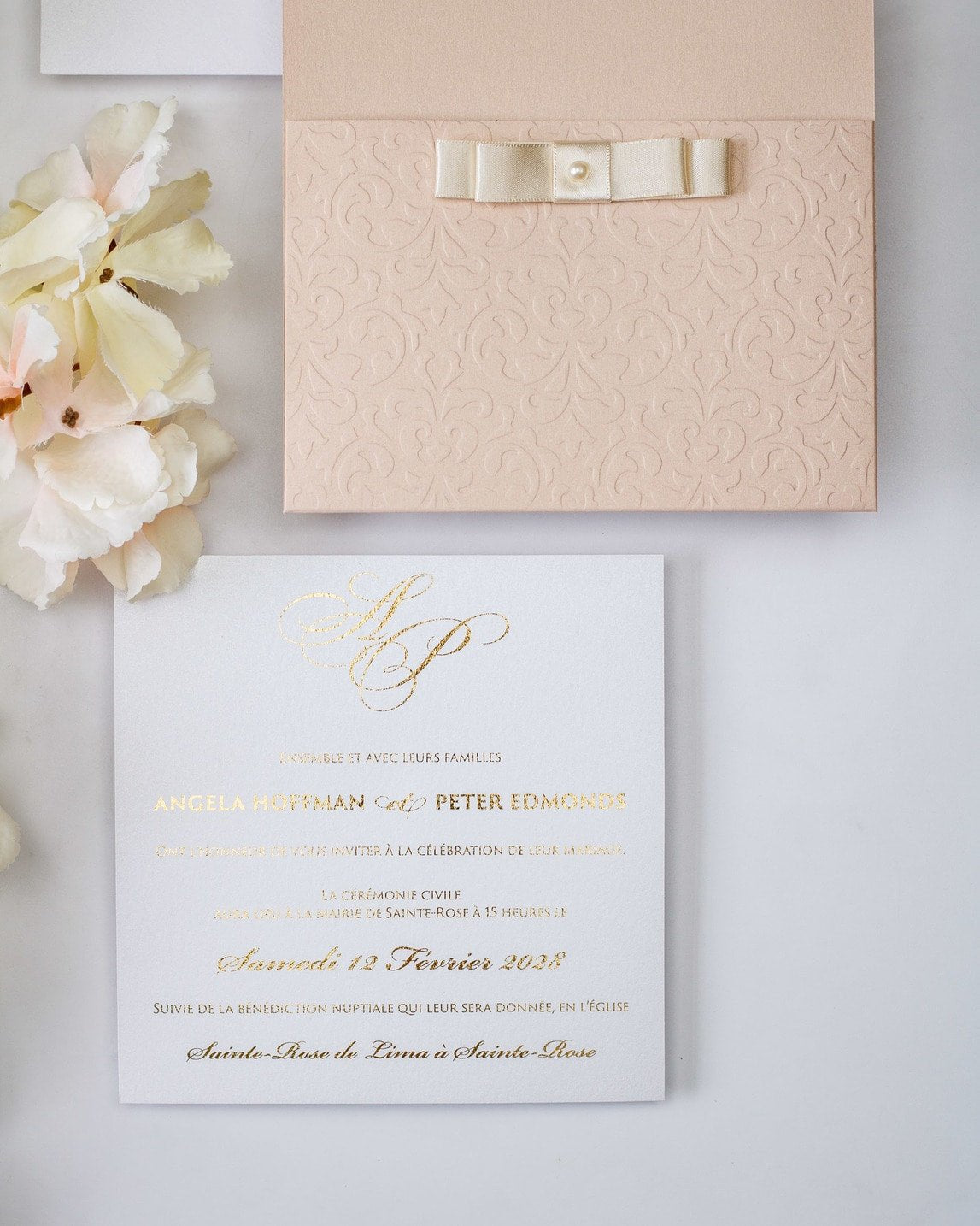 Chanel - Échantillon - Faire - part - Luxe Carterie Studio
