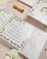 "Chantelle" - Faire-part de mariage chic, élégant et romantique avec dorure or - Wedding stationery - Création Luxe Carterie Studio