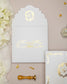 "Chantelle" - Faire-part de mariage chic, élégant et romantique avec dorure or - Wedding stationery - Création Luxe Carterie Studio