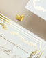 "Chantelle" - Faire-part de mariage chic, élégant et romantique avec dorure or - Wedding stationery - Création Luxe Carterie Studio