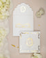"Chantelle" - Faire-part de mariage chic, élégant et romantique avec dorure or - Wedding stationery - Création Luxe Carterie Studio