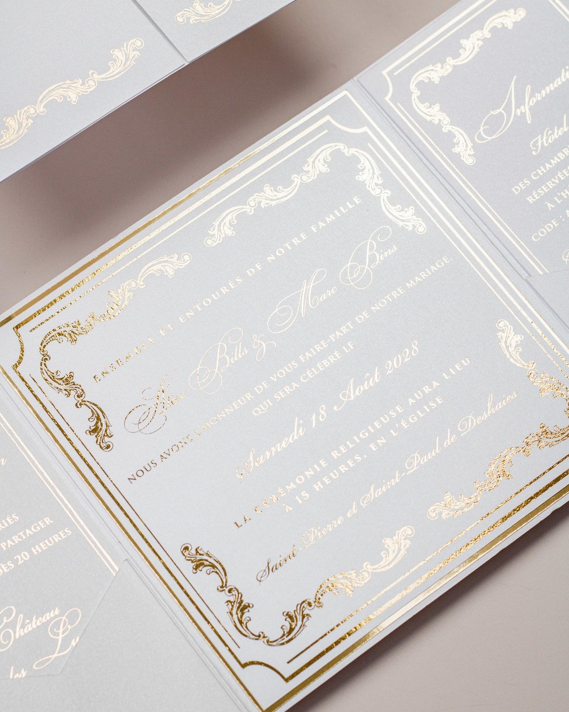 Chantelle - Échantillon - Faire - part - Luxe Carterie Studio