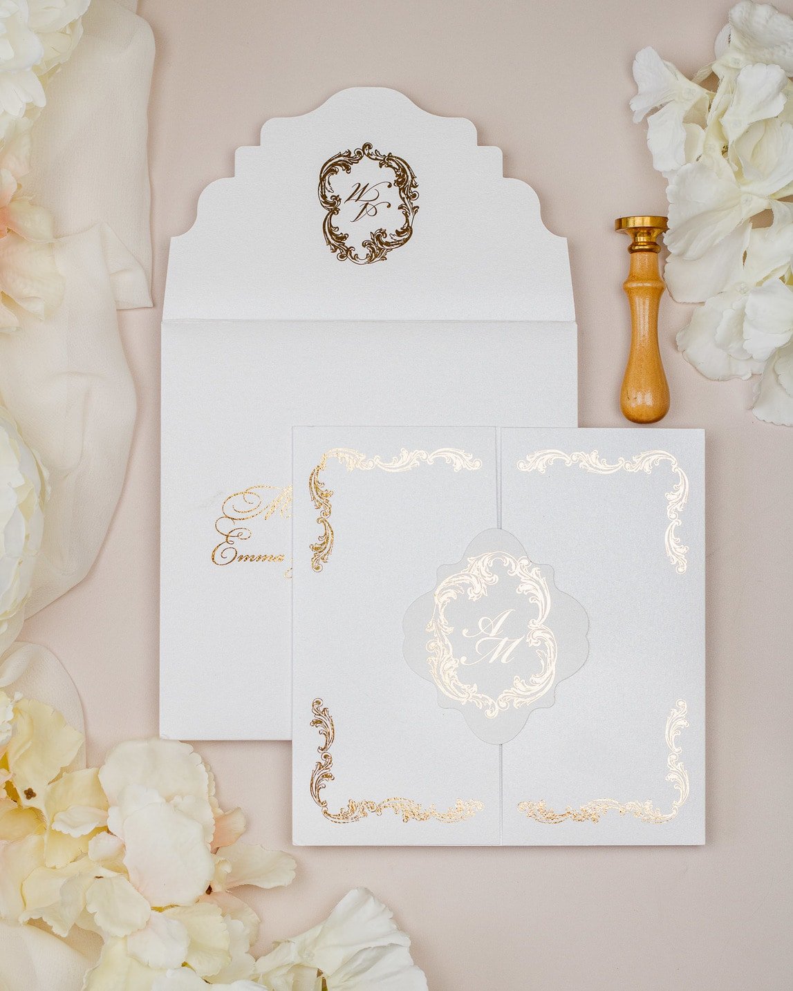 Chantelle - Échantillon - Faire - part - Luxe Carterie Studio