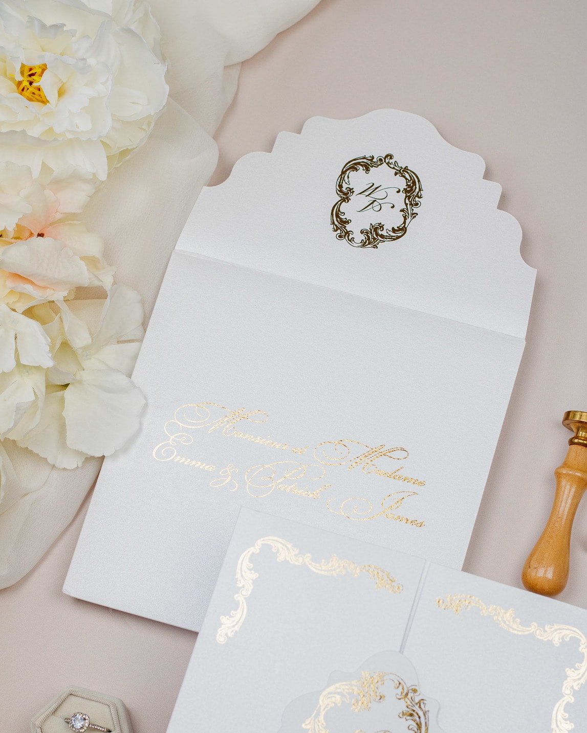 Chantelle - Échantillon - Faire - part - Luxe Carterie Studio
