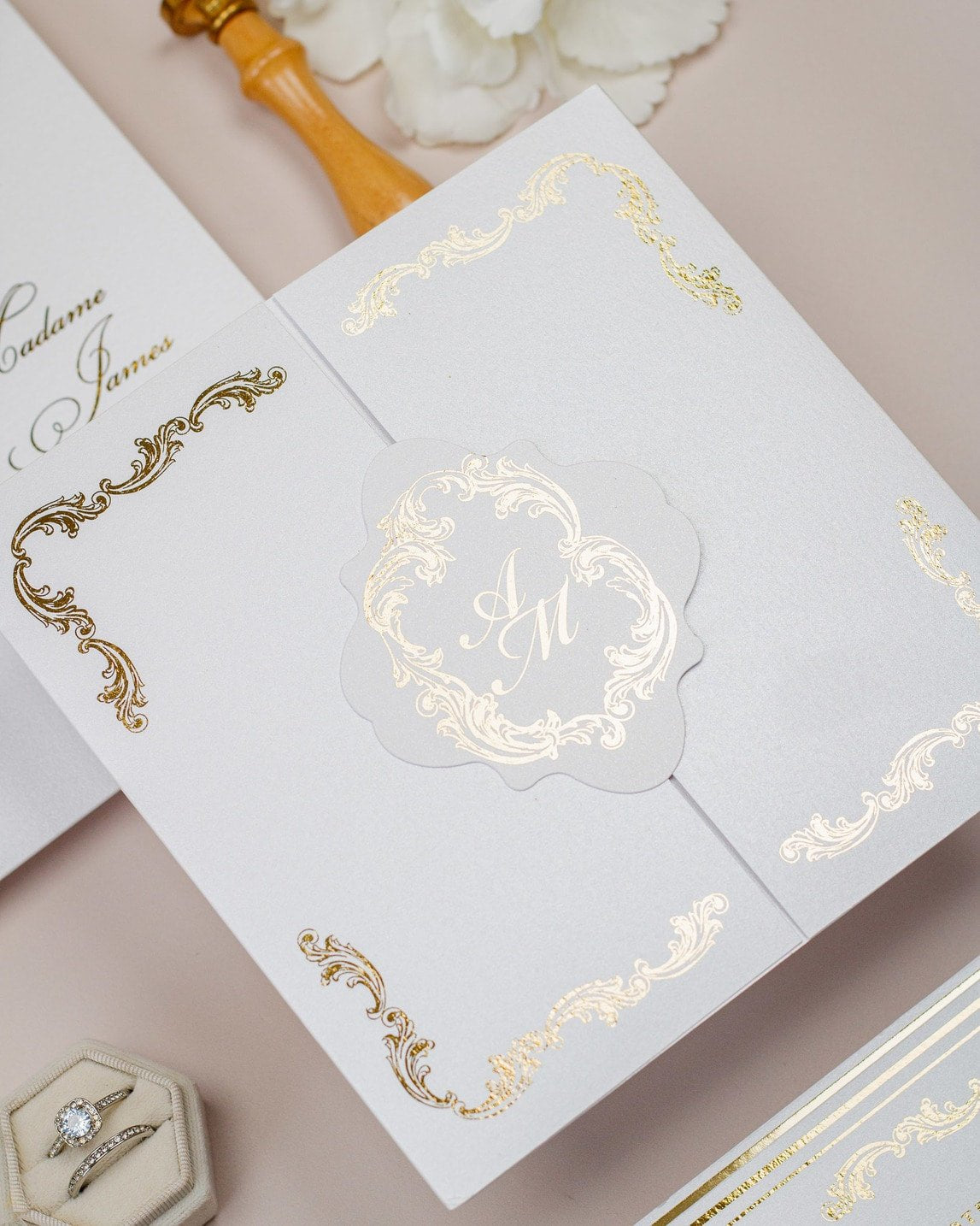Chantelle - Échantillon - Faire - part - Luxe Carterie Studio