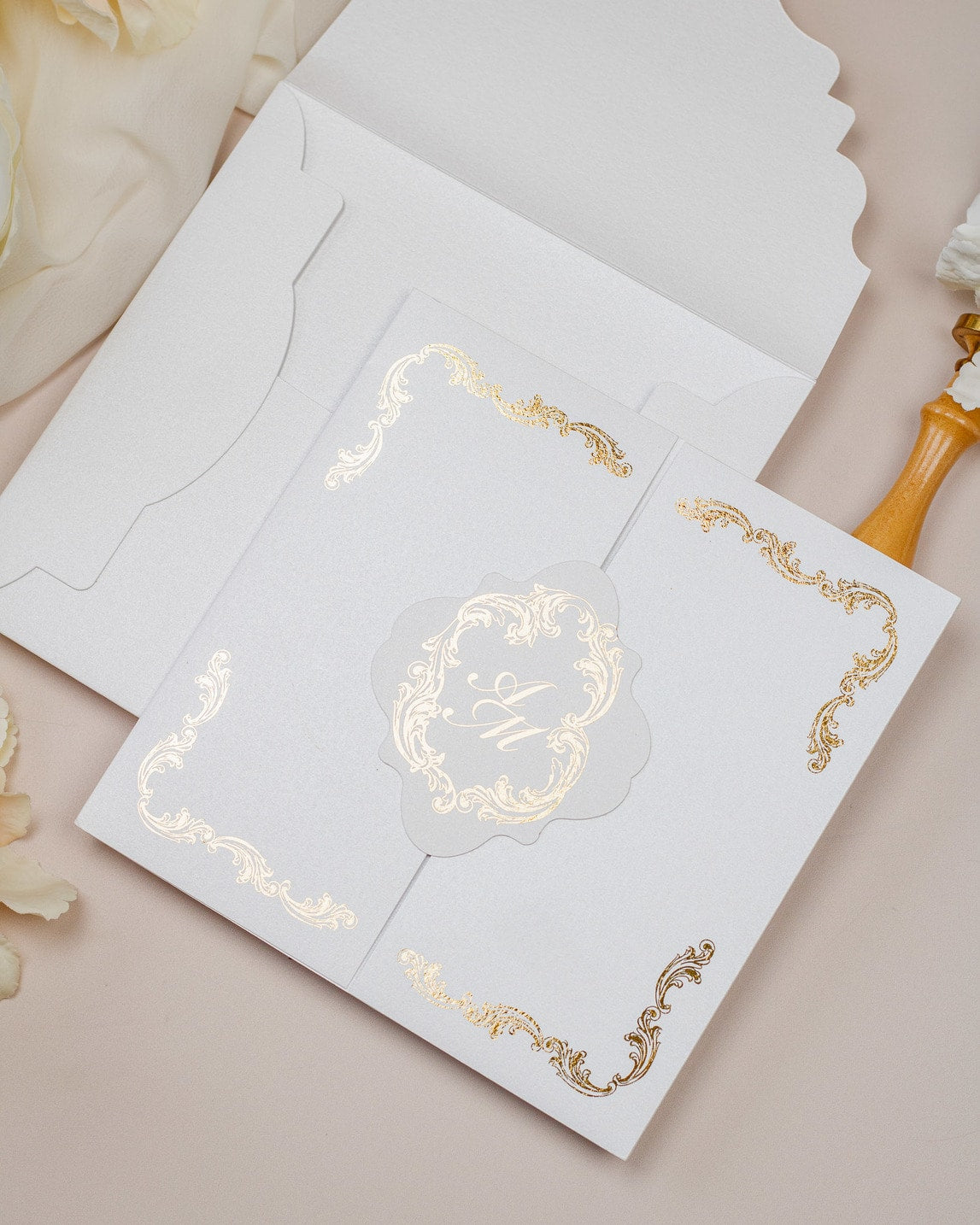 Chantelle - Échantillon - Faire - part - Luxe Carterie Studio
