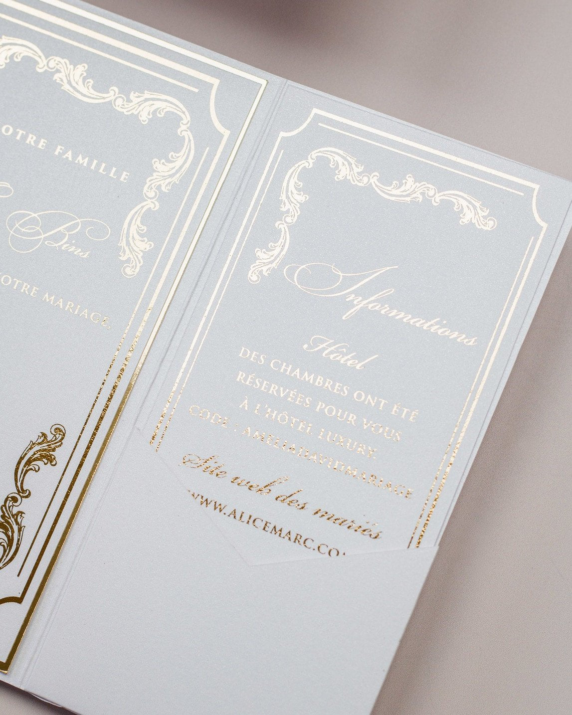 Chantelle - Échantillon - Faire - part - Luxe Carterie Studio