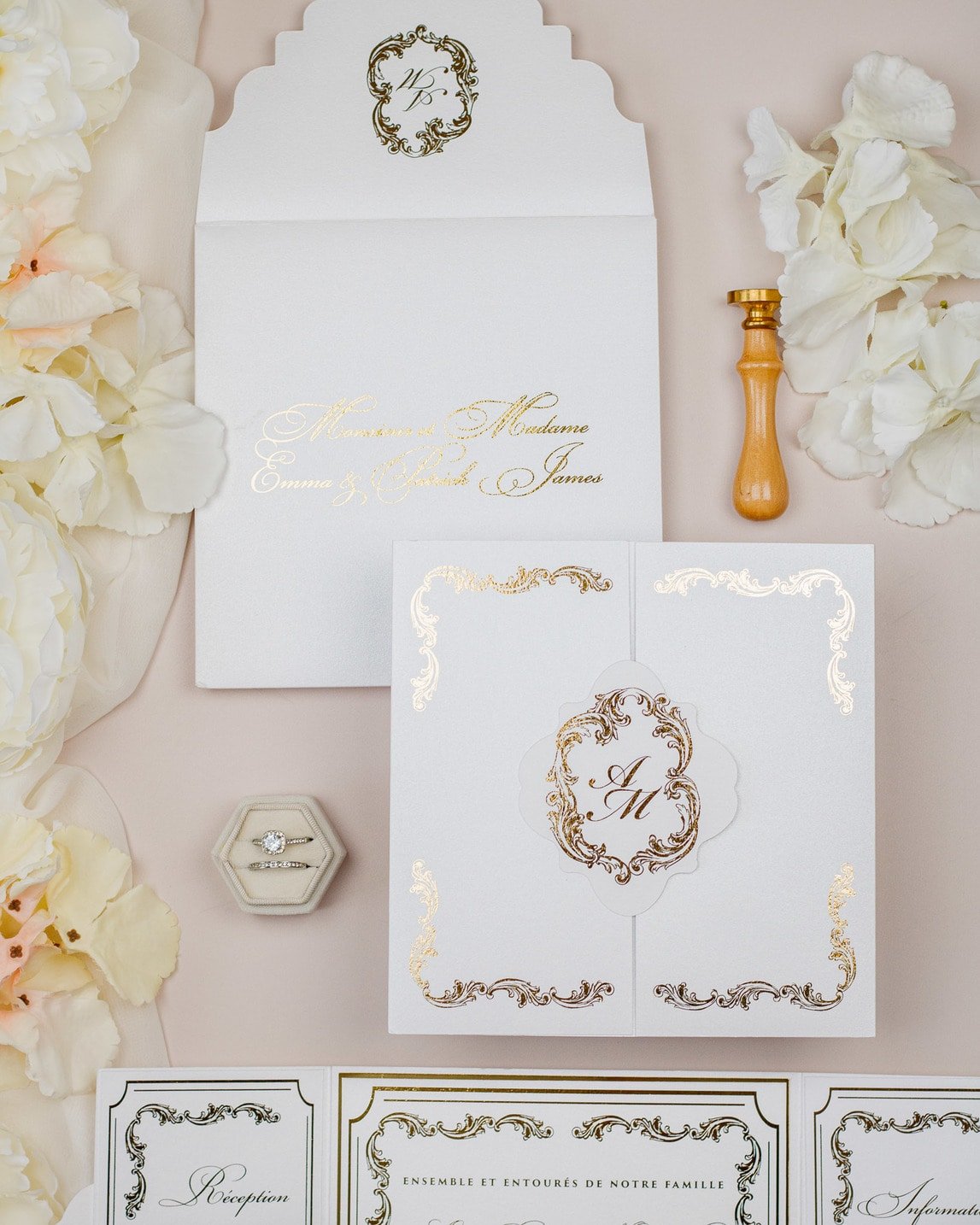 Chantelle - Échantillon - Faire - part - Luxe Carterie Studio