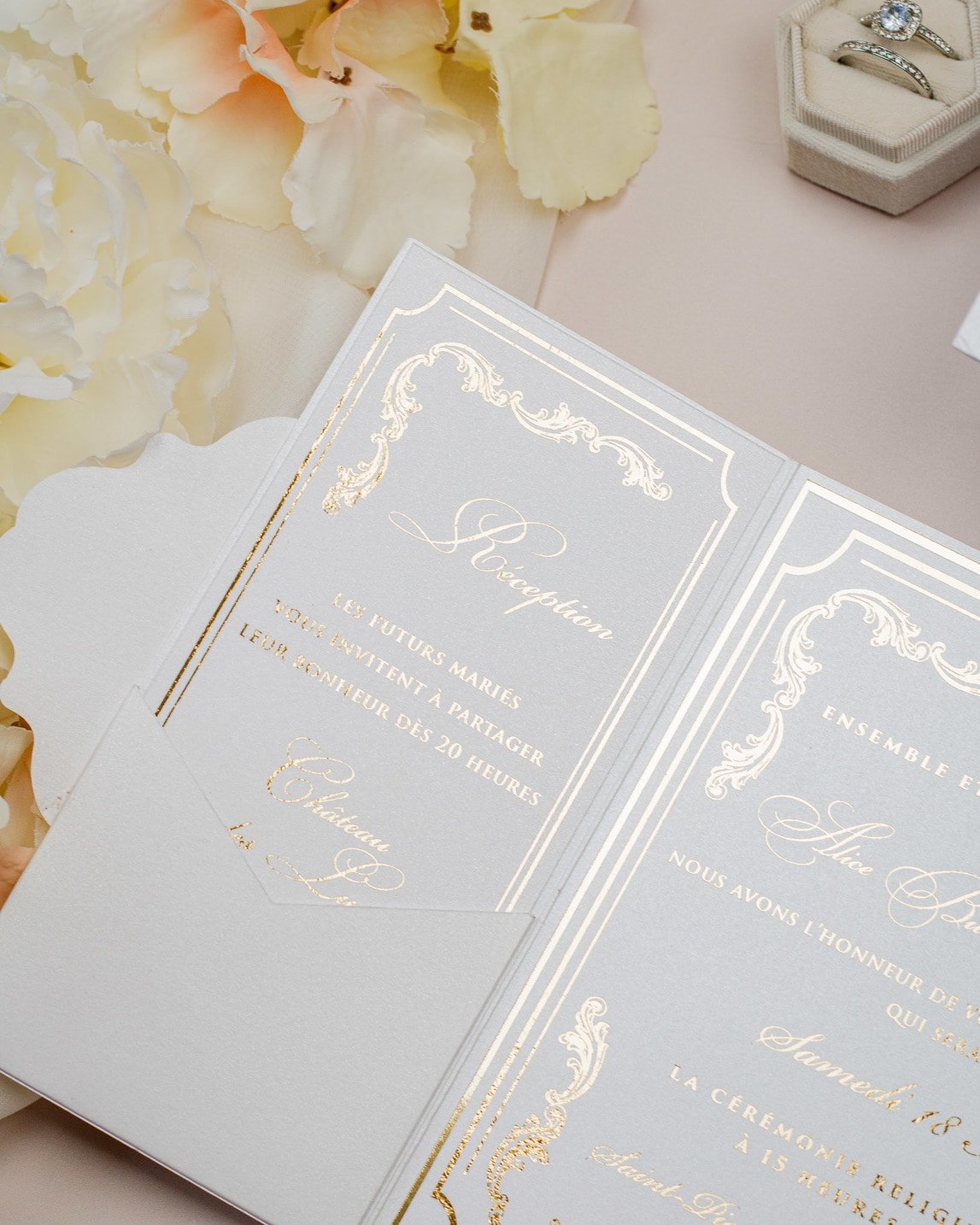 Chantelle - Échantillon - Faire - part - Luxe Carterie Studio