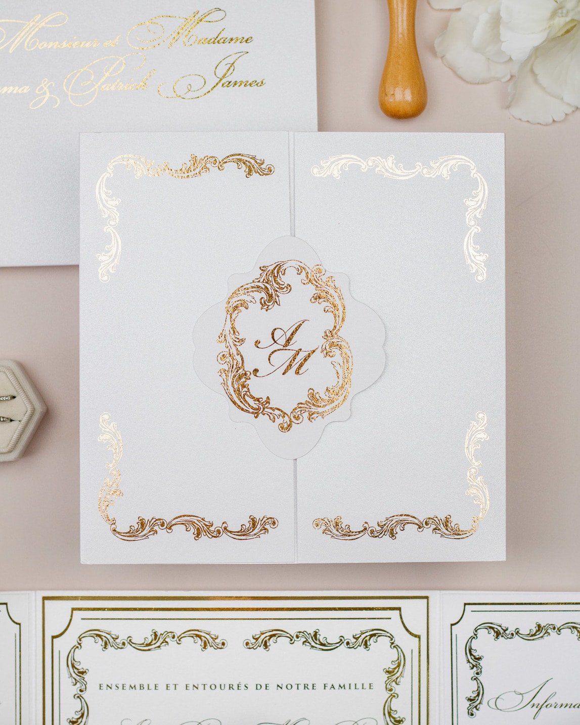Chantelle - Échantillon - Faire - part - Luxe Carterie Studio