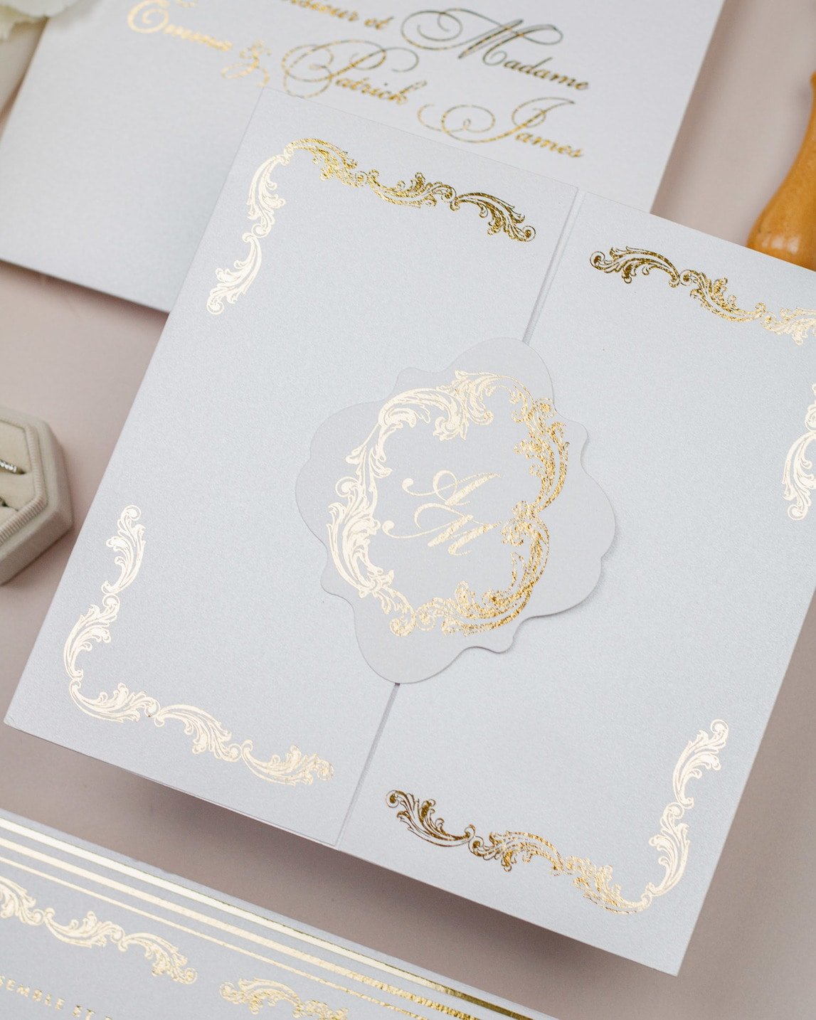 Chantelle - Échantillon - Faire - part - Luxe Carterie Studio
