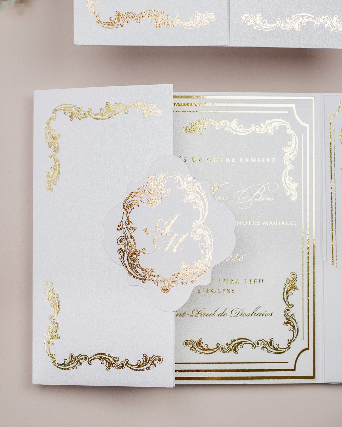 Chantelle - Échantillon - Faire - part - Luxe Carterie Studio