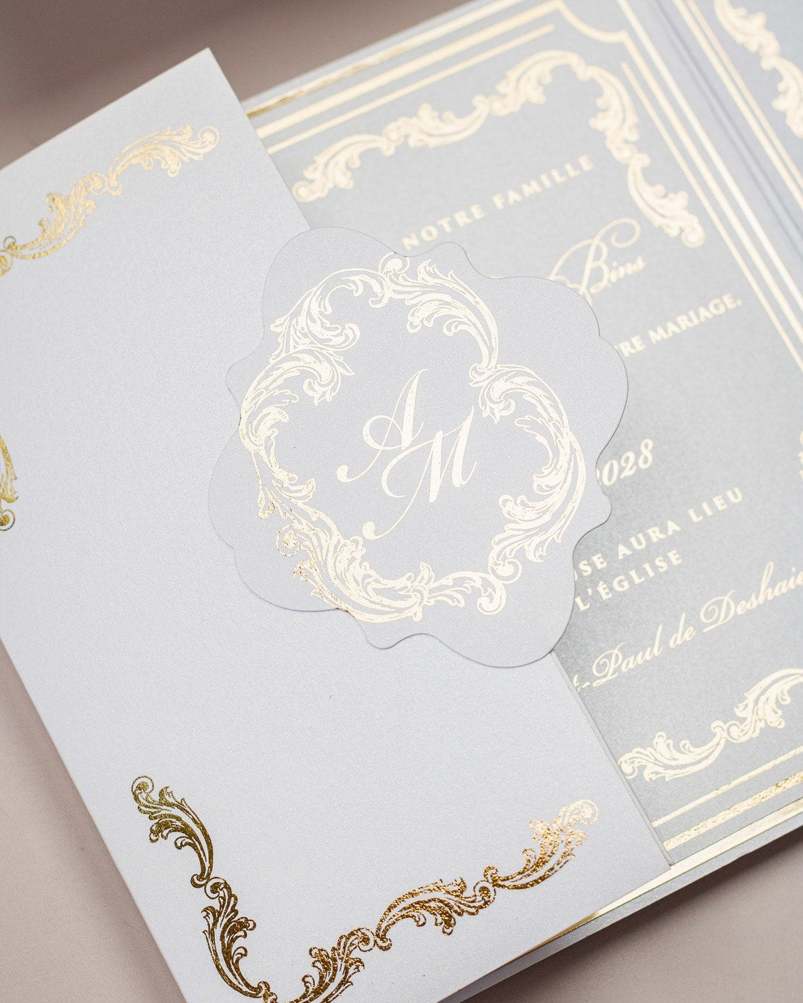 Chantelle - Échantillon - Faire - part - Luxe Carterie Studio