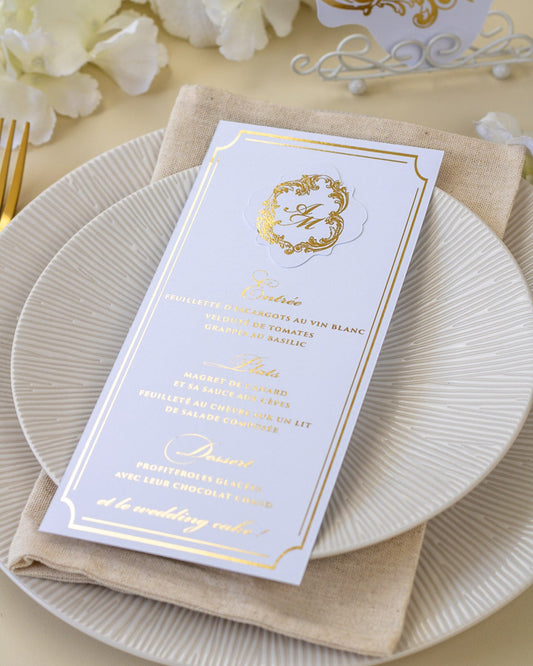Chantelle - Menu - Menu - Luxe Carterie Studio