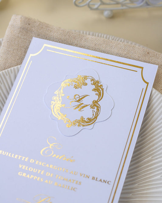 Chantelle - Menu - Menu - Luxe Carterie Studio