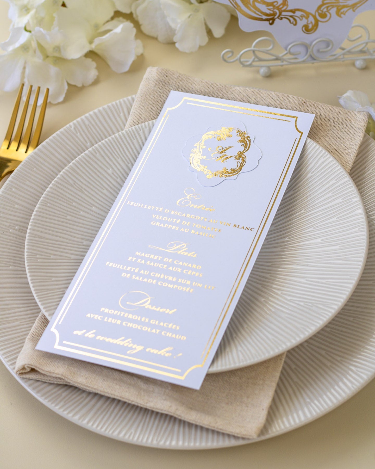 Chantelle - Menu - Menu - Luxe Carterie Studio