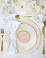 "Chiara - Marque-place" – Marque-place chic, élégant et romantique avec dorure or pour réception de mariage – Papeterie de mariage - Wedding stationery - Création Luxe Carterie Studio