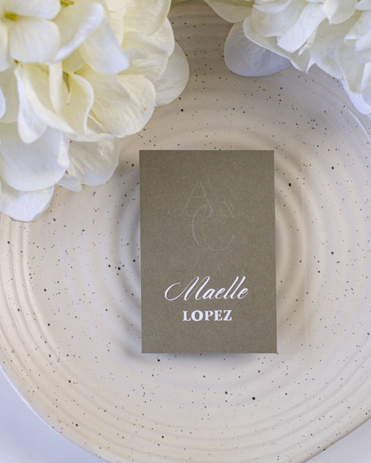 Clara - Marque - place - Marque - place - Luxe Carterie Studio
