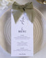Clara - menu & marque - place - Menu - Luxe Carterie Studio