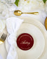 "Cléa - Marque-place" – Marque-place chic, élégant et romantique avec dorure or pour réception de mariage – Papeterie de mariage - Wedding stationery - Création Luxe Carterie Studio