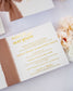 "Cloé" - Faire-part de mariage chic, élégant et romantique avec dorure or - Wedding stationery - Création Luxe Carterie Studio