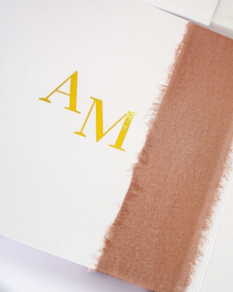 "Cloé" - Faire-part de mariage chic, élégant et romantique avec dorure or - Wedding stationery - Création Luxe Carterie Studio