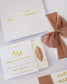 "Cloé" - Faire-part de mariage chic, élégant et romantique avec dorure or - Wedding stationery - Création Luxe Carterie Studio