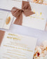 "Cloé" - Faire-part de mariage chic, élégant et romantique avec dorure or - Wedding stationery - Création Luxe Carterie Studio