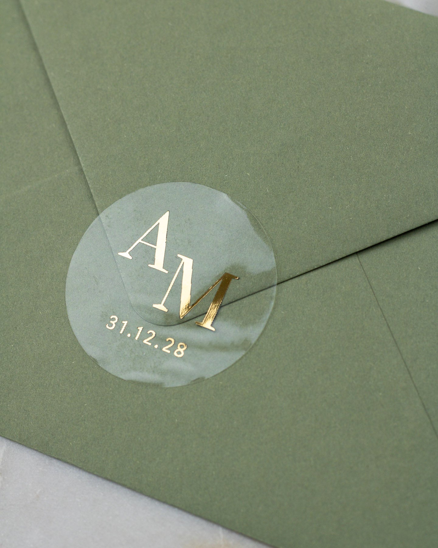 Cloé - Sticker (lot de 15) - Stickers étiquettes - 4 cm - Lot de 15 - Luxe Carterie Studio