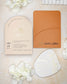"Coeur" - Faire-part de mariage moderne, chic et élégant avec dorure or – Wedding stationery - Création Luxe Carterie Studio