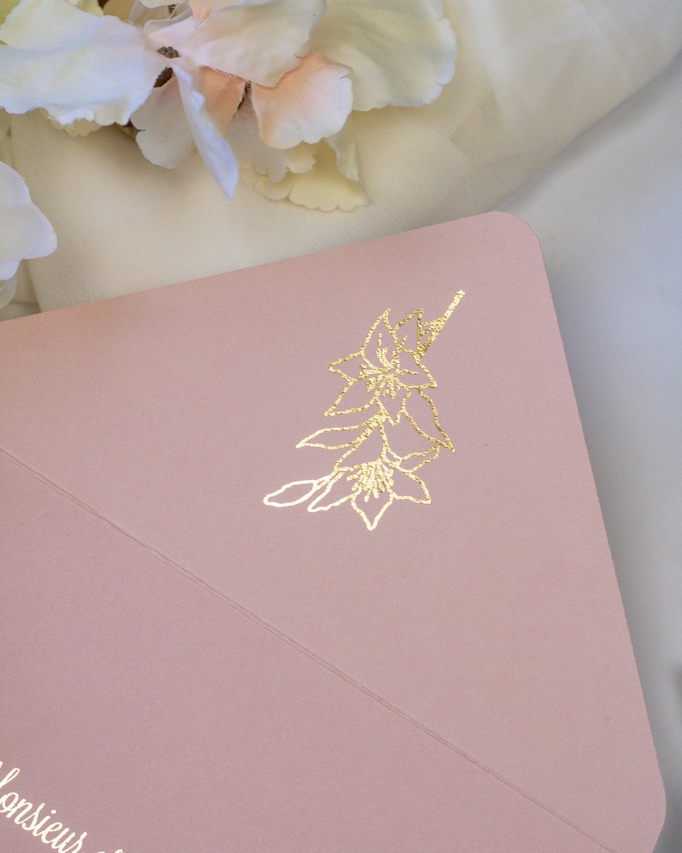 Coeur - Echantillon - Faire - part - Luxe Carterie Studio