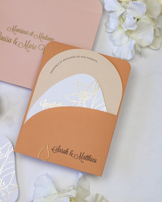 Coeur - Echantillon - Faire - part - Luxe Carterie Studio