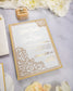 "Dahlia" - Faire-part de mariage laser cut élégant et romantique avec dorure or - Wedding stationery - Création Luxe Carterie Studio