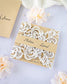 "Délicate" - Faire-part de mariage laser cut élégant et romantique avec dorure or - Wedding stationery - Création Luxe Carterie Studio