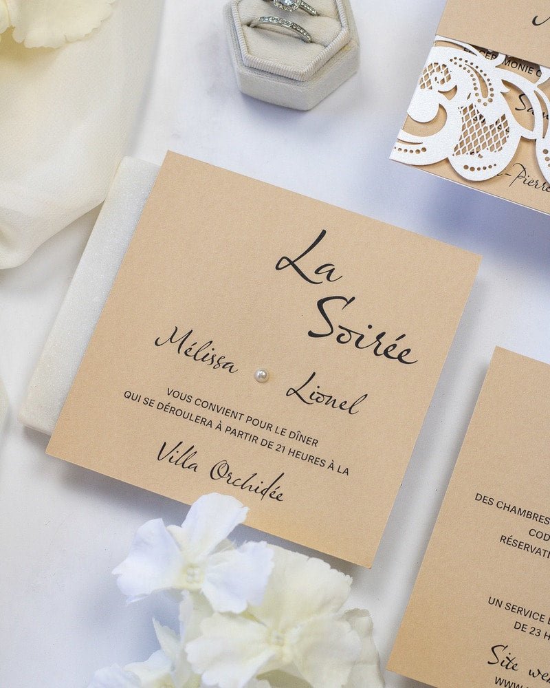 Délicate - Faire - part - Faire - part seul - Sans enveloppe - Luxe Carterie Studio